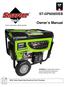 Owner s Manual ST-GP6500DEB. WARNING! To Reduce Risk of Injury, User Must Read and Understand Owner s Manual Prior to Use.