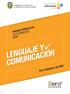 LENGUAJE Y COMUNICACIÓN