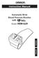 Instruction Manual. Automatic Wrist Blood Pressure Monitor with. Model HEM-629