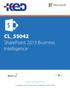CL_55042 SharePoint 2013 Business Intelligence