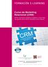 FORMACIÓN E-LEARNING. Curso de Marketing Relacional (CRM)
