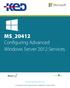 MS_20412 Configuring Advanced Windows Server 2012 Services