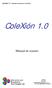 Apéndice 5 Manual de usuario de ColeXión. ColeXión 1.0. Manual de usuario