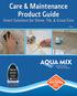 Care & Maintenance Product Guide