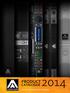 CATALOGUE2014 PRODUCT. Advanced sound systems since 1972