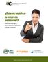 Quieres impulsar tu empresa en Internet?