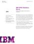IBM SPSS Statistics. Analice grandes conjuntos de datos, mejore su rendimiento. Puntos destacados. IBM Software Business Analytics