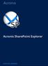 Acronis SharePoint Explorer