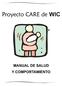Proyecto CARE de WIC MANUAL DE SALUD Y COMPORTAMIENTO
