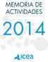 MEMORIA DE ACTIVIDADES