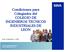 Condiciones para Colegiados del COLEGIO DE INGENIEROS TECNICOS INDUSTRIALES DE LEON. Cod. Colectivo: 1199