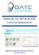 MANUAL DE INSTALACIÓN Licencia Gatecontrol