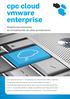 cpc cloud vmware enterprise Plataforma enterprise de virtualización de altas prestaciones