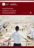 MASTER EN SUPPLY CHAIN MANAGEMENT