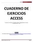 CUADERNO DE EJERCICIOS ACCESS