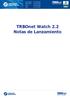 TRBOnet Watch 2.2 Notas de Lanzamiento