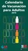 Calendario de Vacunación para Adultos