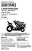 19.0 HR* 42 Mower Electric Start Automatic Transmission