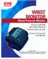 WRIST MONITOR. Blood Pressure Monitor. Product #271249 Instruction Manual Instrucciones de Uso. Questions? Preguntas?