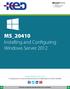 MS_20410 Installing and Configuring Windows Server 2012