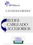 REDES CABLEADO ACCESORIOS CATÁLOGO REDES