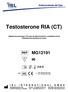 Testosterone RIA (CT)