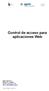 Control de acceso para aplicaciones Web