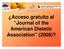 Acceso gratuito al Journal of the American Dietetic Association (2008)?