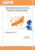 INFORME DE GESTIÓN DE RIESGO OPERACIONAL
