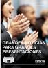 EPSON EB-Z8000 SERIES GRANDES NOTICIAS PARA GRANDES PRESENTACIONES