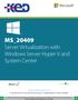 MS_20409 Server Virtualization with Windows Server Hyper-V and System Center