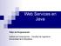 Web Services en Java. Taller de Programación. Instituto de Computación Facultad de Ingeniería Universidad de la República