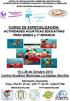 CURSO DE ESPECIALIZACIÓN; ACTIVIDADES ACUÁTICAS EDUCATIVAS PARA BEBES y 1ª INFANCIA