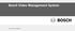 Bosch Video Management System. Manual del operador