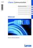 EDSETHIND.K>/ L force Communication. Ä.K>/ä. Manual de comunicaciones. Ethernet. Ethernet en aplicaciones industriales