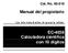Cat. No. 65-818. Manual del propietario. Lea este manual antes de operar la unidad. EC-4038 Calculadora científica con 10 dígitos
