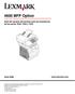 4600 MFP Option. Guía del usuario del escáner para las impresoras de las series T640, T642 y T644. www.lexmark.com. Abril 2006