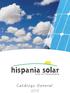 hispania solar todo en fotovoltaica Catálogo General