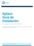 Kplace Guía de Instalación