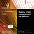 Abril Septiembre 2012. Supply chain management de Renault