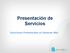 Presentación de Servicios. Soluciones Profesionales en Sistemas Web