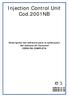 Injection Control Unit Cod.2001NB