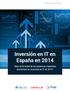 Inversión en IT en España en 2014