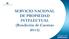 SERVICIO NACIONAL DE PROPIEDAD INTELECTUAL (Rendición de Cuentas 2013)