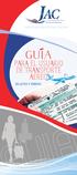 GUIA PARA EL USUARIO DE TRANSPORTE AEREO BILLETES Y TARIFAS