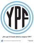 Por qué el Estado debería comprar YPF?