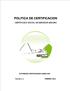 POLITICA DE CERTIFICACION