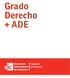Oferta optatives. Grado Derecho + ADE