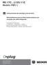 R8/17C...L120/11C. Modelo: PSF(+) Instrucciones de montaje y de servicio. Automatismos para protecciones solares con receptor de radio integrado