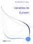 Manual del módulo TRAZABILIDAD EUROWIN 8.0 SQL. Variables de Eurowin